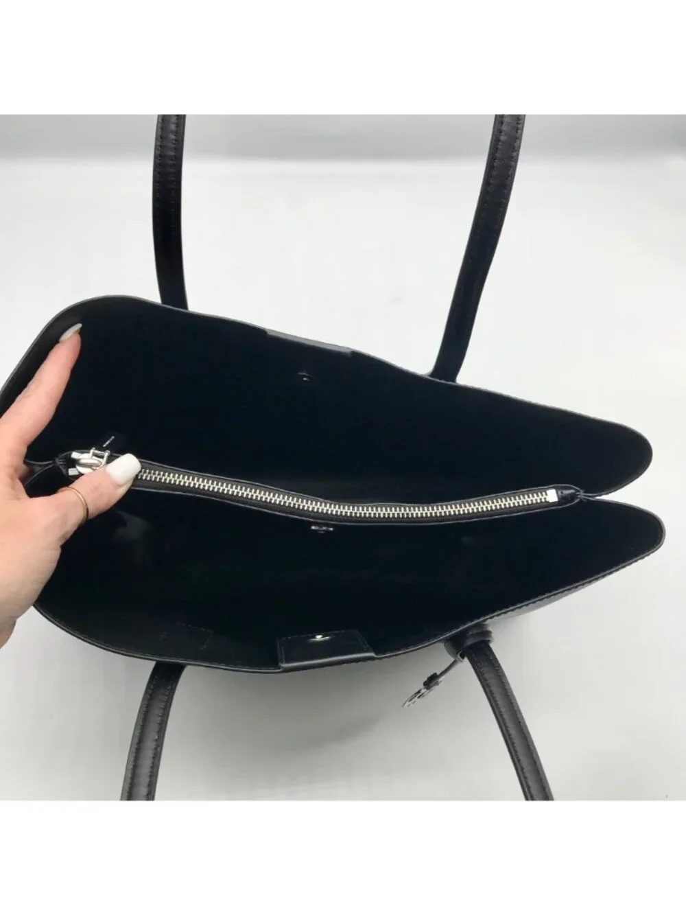 Michael Kors Black Ruthie Leather Tote Bag